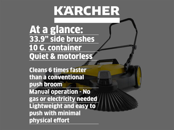 Karcher S6 Twin Push Sweeper At A Glance