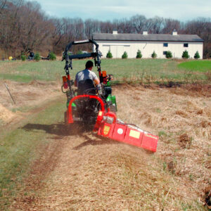 Mowing a Ditch Bank with Del Morino Funny Super Flail Mower