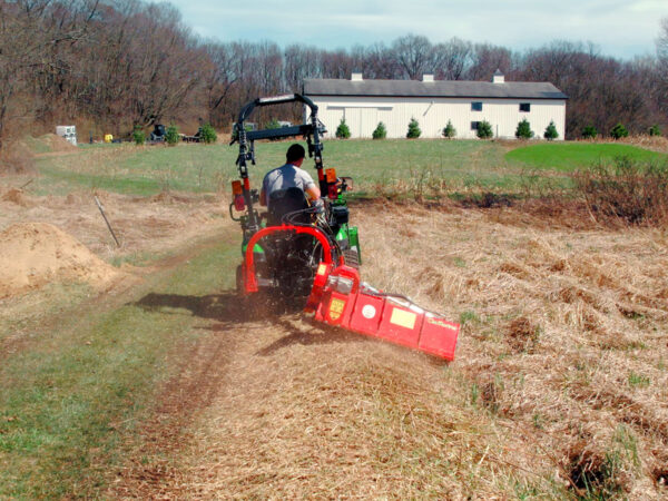 Mowing a Ditch Bank with Del Morino Funny Super Flail Mower