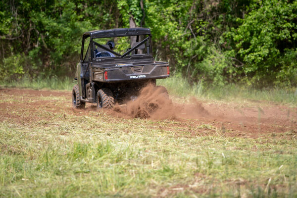 Battle Armor Big Buck Food Plot Plow In Use on UTV