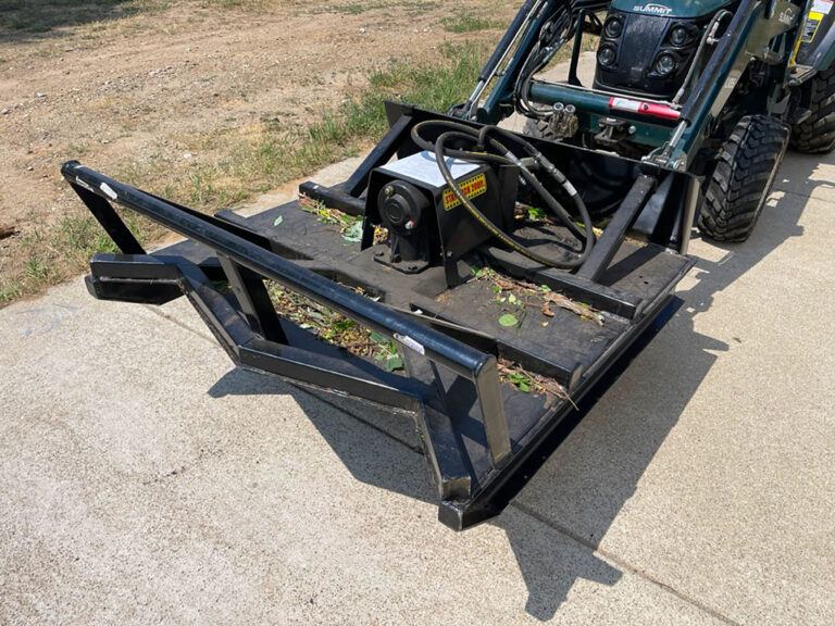 Loader Mounted Brush Hog For Tractors