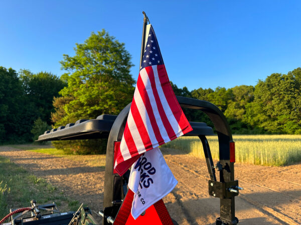 X50 Tractor Flag Dual Flags American and Custom