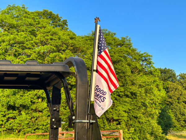 X50 Tractor Flag Dual Flags American and Custom