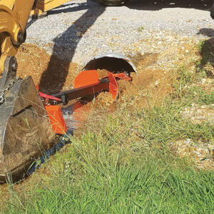Battle Armor Culvert Cleaner In Use
