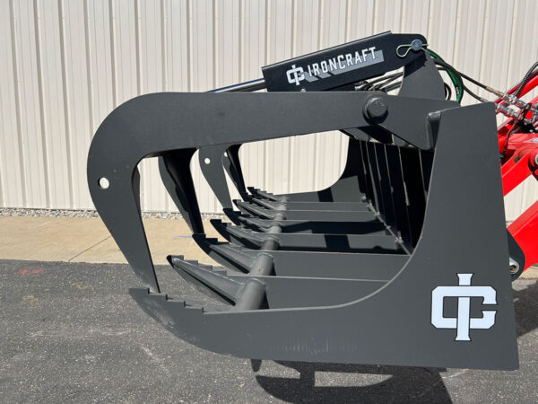 IronCraft 72" Root Grapple Closed, Left View