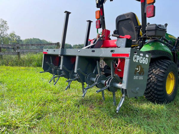 Plug Aerator on Cat I Quick Hitch