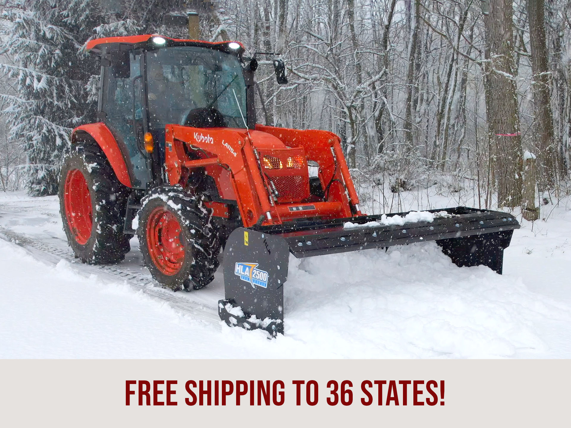 HLA 2500 Snow Pusher Good Works Tractors