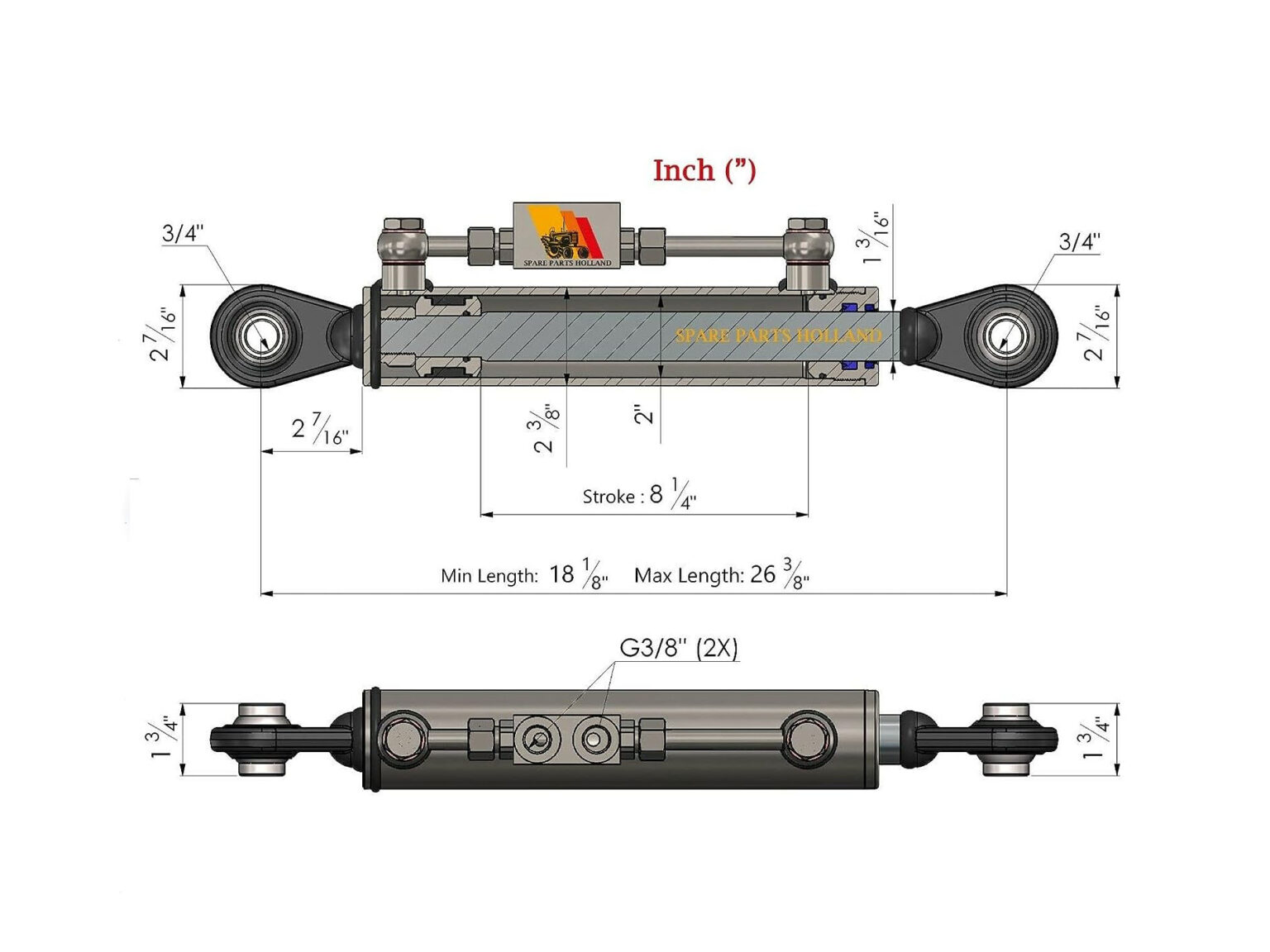 HYDRAULIC TOP LINK FOR TRACTORS Good Works Tractors