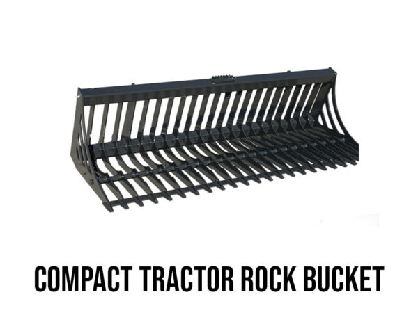 IronCraft Compact Tractor Rock Bucket