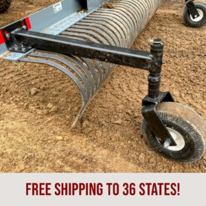 Dirt Dog Landscape Rake Gauge Wheels Free Shipping