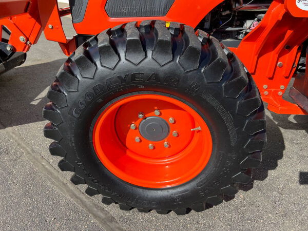 Front R4 Industrial Tire on Kioti RX6620 Tractor