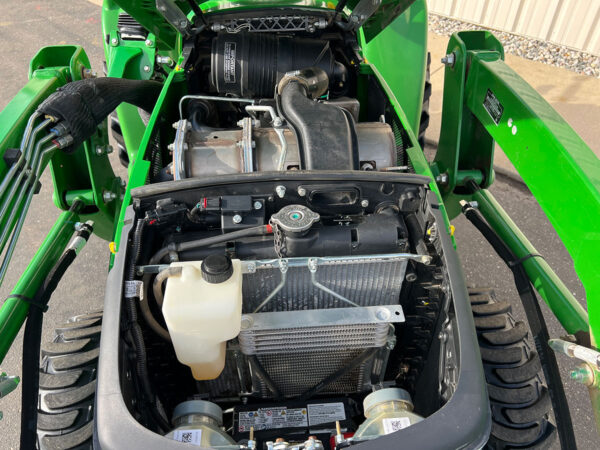 Engine of John Deere 3038E Tractor