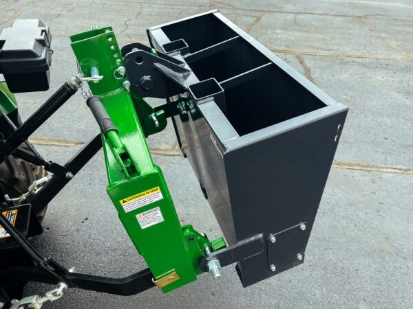 Top View of Quick Hitch Mounted Ballast Box