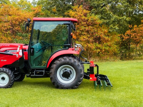 Side View of HD Dethatcher Rake