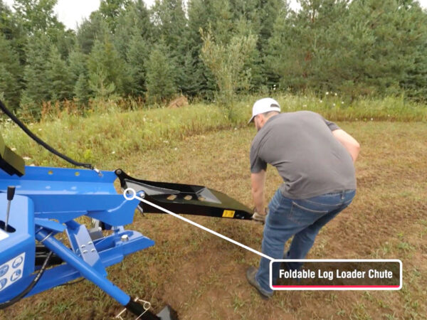 Foldable Log Loader Chute