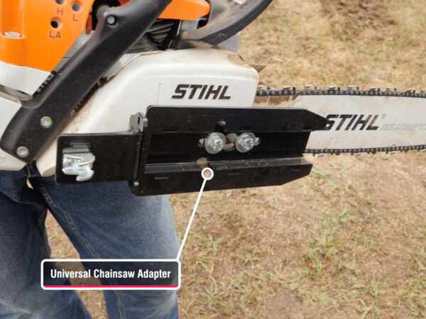 Universal Chainsaw Adaptor for Firewood Processor