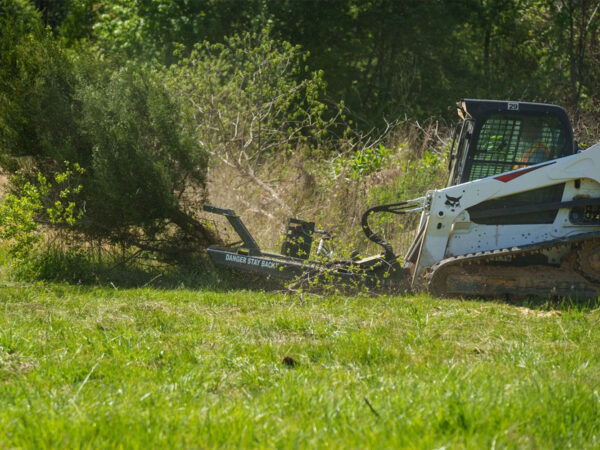 Mulching a Tree with Tree Reaper Extreme Duty Brush Cutter