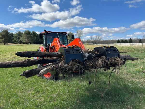 IronCraft Severe Duty Root Grapple Carrying Logs