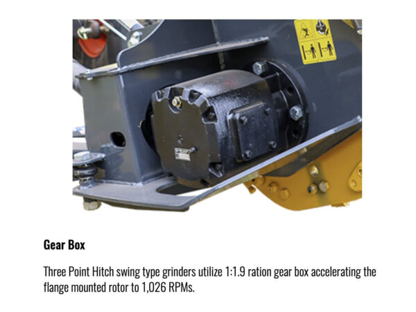Gear Box on Reist RP25PS Swing Arm Stump Grinder