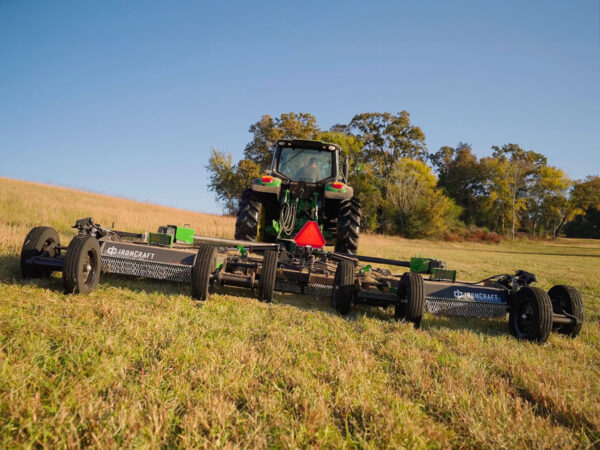 Rear View of IronCraft 3520 20 ft Flex-Wing Rotary Cutter