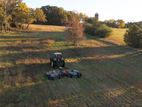 Mowing a Field with the IronCraft 3520 20 ft Flex-Wing Rotary Cutter