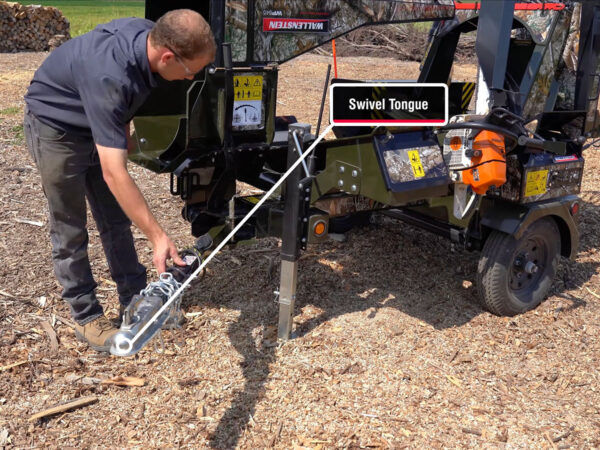 Swivel Tongue on Firewood Processor