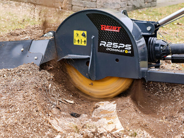 Grinding Stump with Reist Swing Arm R25PS Stump Grinder