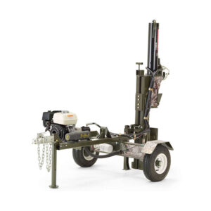 Wallenstein WXR740 Log Splitter in Vertical Splitting Position, Front View
