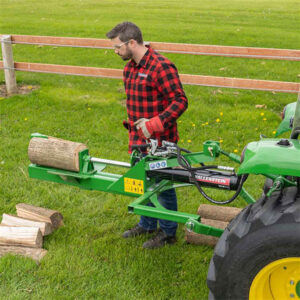 Wallenstein WX310 Log Splitter for Tractors, in Use