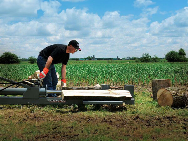 Wallenstein WX330 Log Splitter for Tractors, In Use