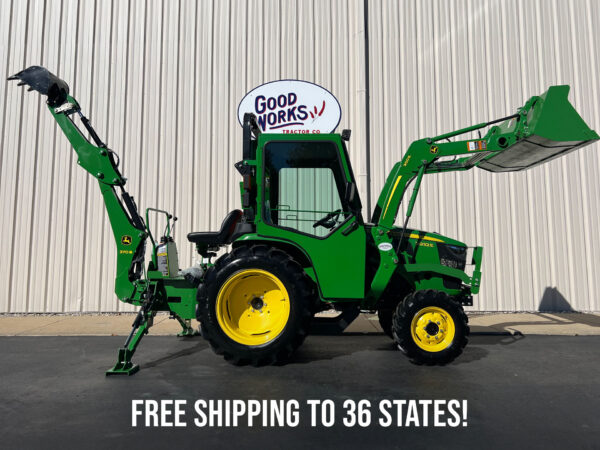 2018 John Deere 3032E TLB with Curtis Cab and Free Shipping