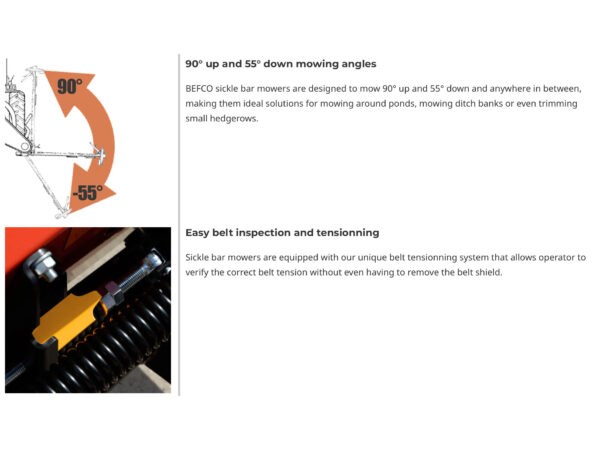 BEFCO BSB Sickle Bar Mower Standard Features 01