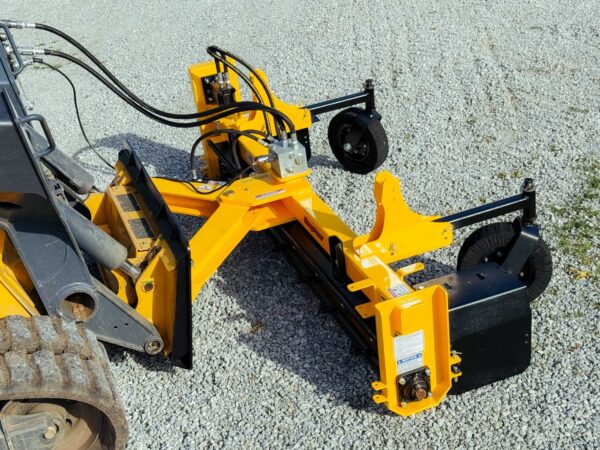 Side, Rear View of Nortec Raptor Power Rake