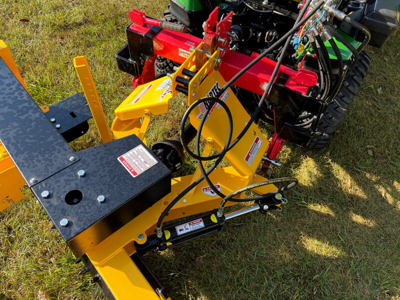 Mini Tractor Land Rake 3-Point Power Rake for Compact Tractors | Nortec Raptor Soil Processor