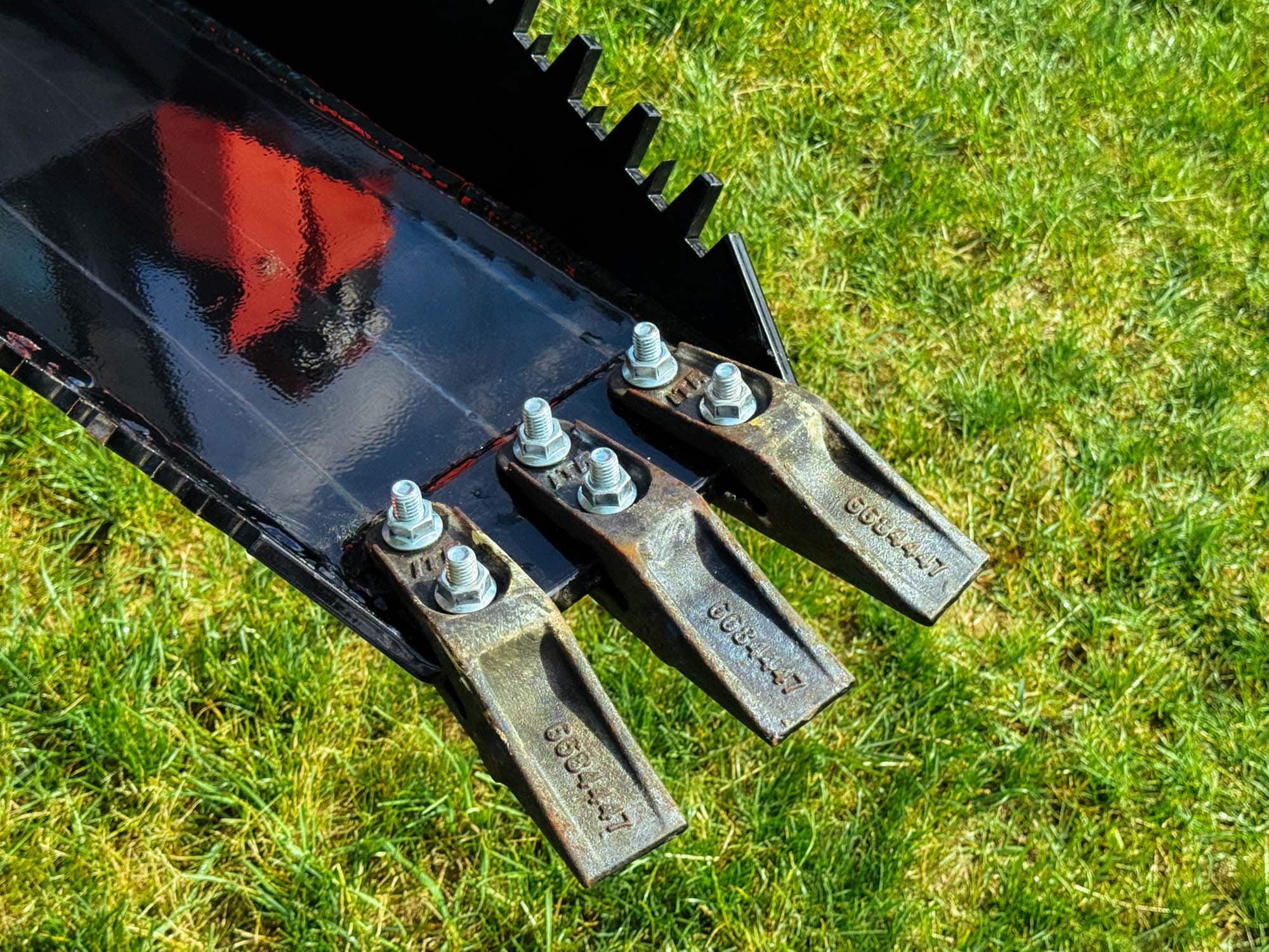 Backhoe Bucket Teeth on Mega Wrecker