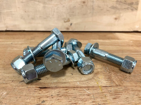 Hardware for Installing UHMW Cutting Edge on Snow Pusher
