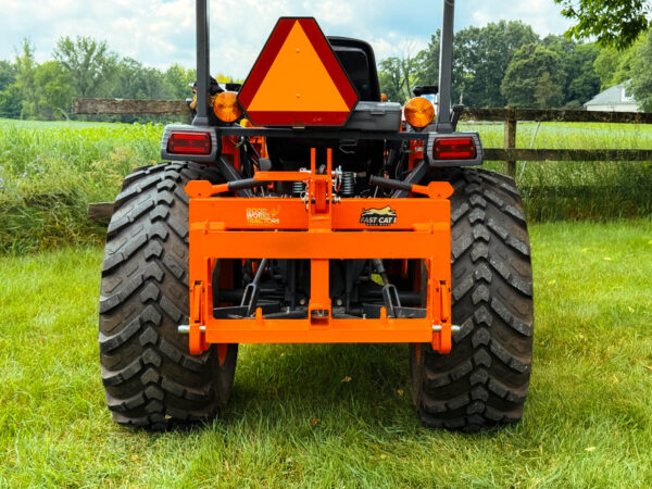 Rear View of GWT VersaBracket (Weight Rack) in Orange