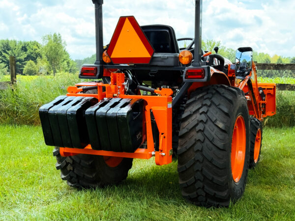 GWT VersaBracket (Orange) with Eight 70 lb Suitcase Weights
