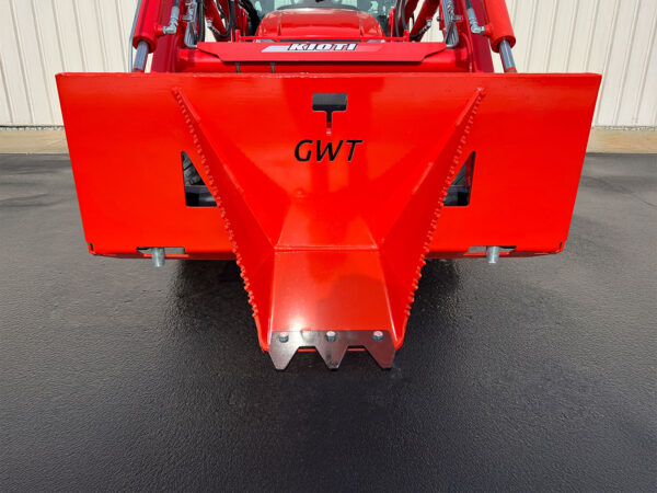Front View of Orange Mini Wrecker