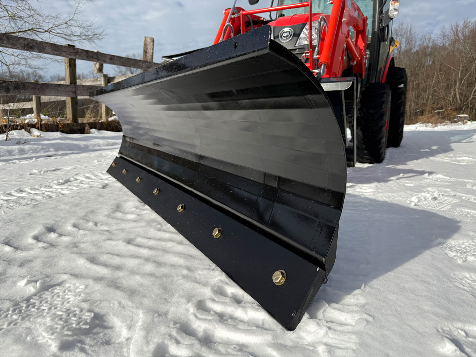 Snow Float Angled Snow Plow for Tractors — Heavy Duty for SSQA or JDQA