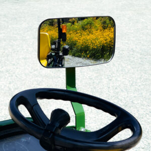 Rear View Mirror for Tractors with Bolt-On Bracket