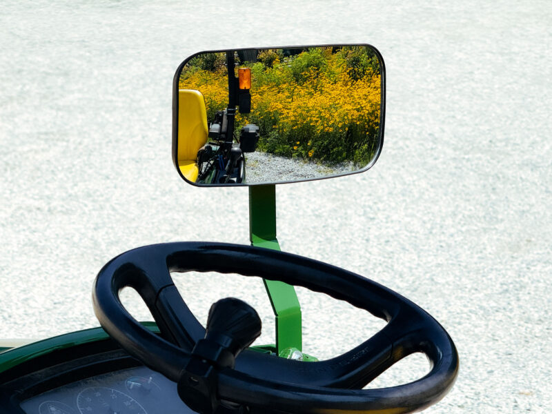 Rear View Mirror for Tractors with Bolt-On Bracket