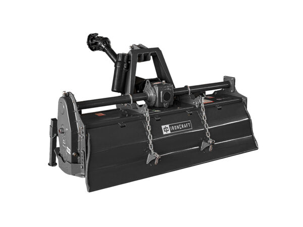 IronCraft UM Medium-Duty 3-Point Tiller, Rear Side View