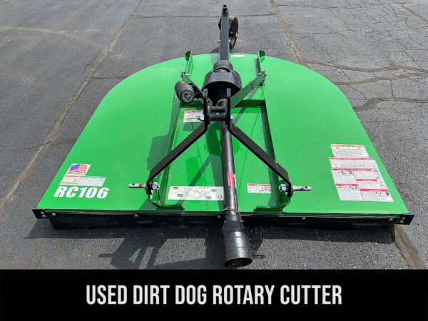 Used Dirt Dog RC106 Rotary Cutter, Front View