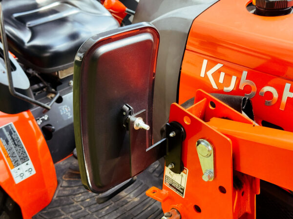 Magnetic Mirror Mount on Loader Frame