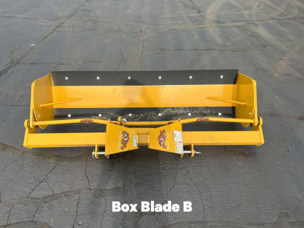 Top View of Used Rollover Box Blade B (Bent Axle, Missing Handle)