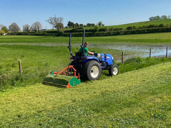 Mowing Pasture with Wessex WFM Flail Mower