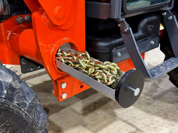 SnapStow Tool Tray in Loader Frame Storage