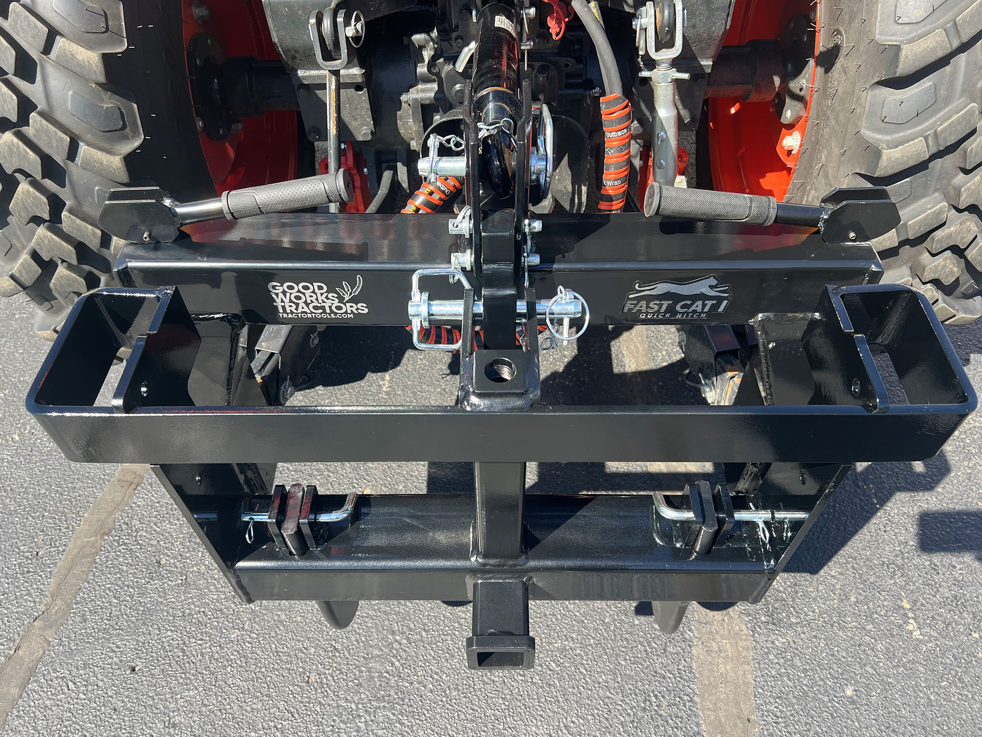View of the top of the Heavy Duty VersaBracket (weight rack)